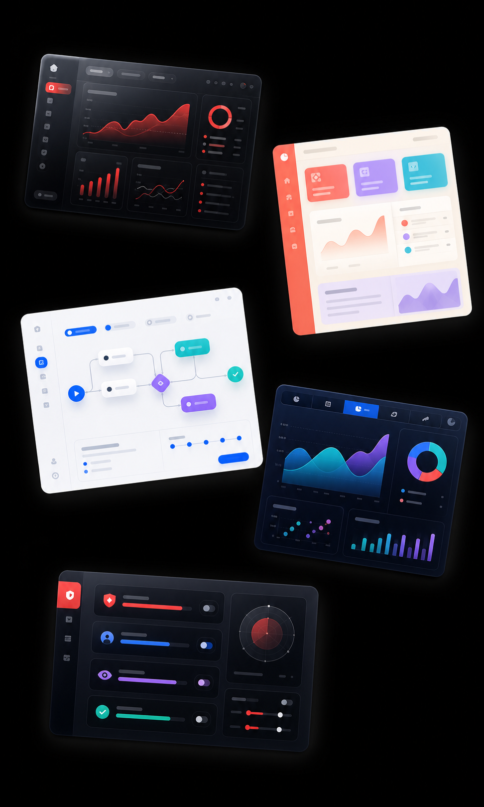 Web Application Development system collage